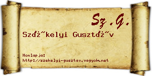 Székelyi Gusztáv névjegykártya