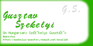 gusztav szekelyi business card